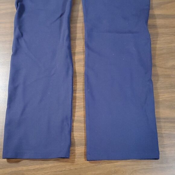 Betabrand Dress Pants Straight Leg Yoga Pants Navy W0076-SF Size Medium Petite - Picture 10 of 11